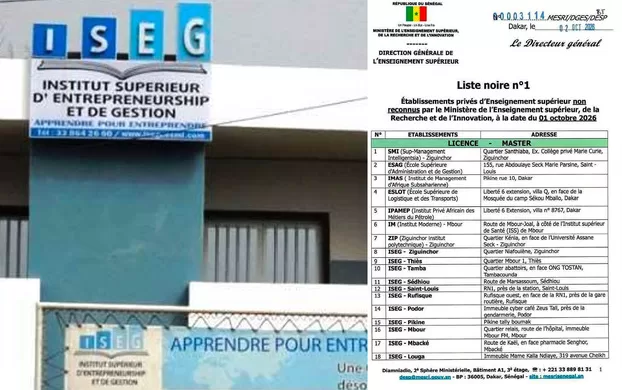 Enseignement supérieur : la DGES alerte sur 34 établissements et implantations non reconnus