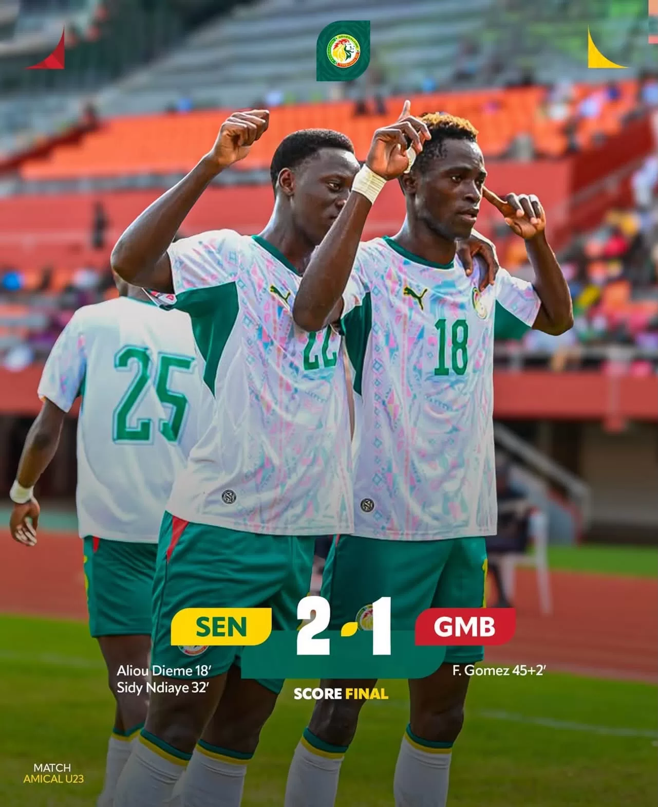 U23 : les Lionceaux dominent encore la Gambie et préparent…