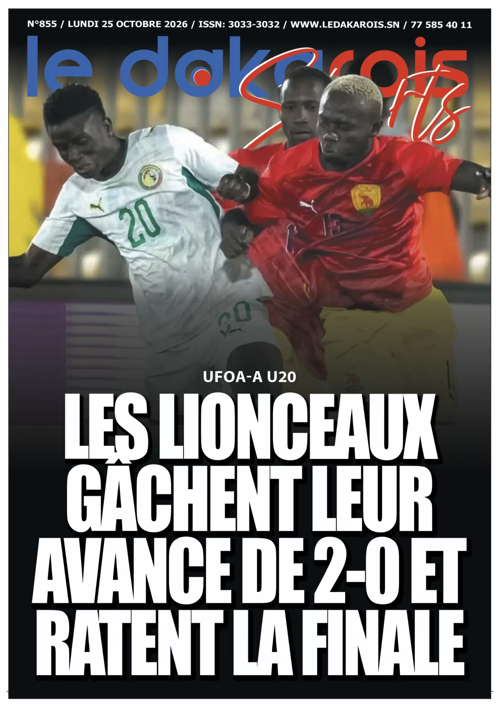 Le Dakarois Sports N°855 – 25/10/2026