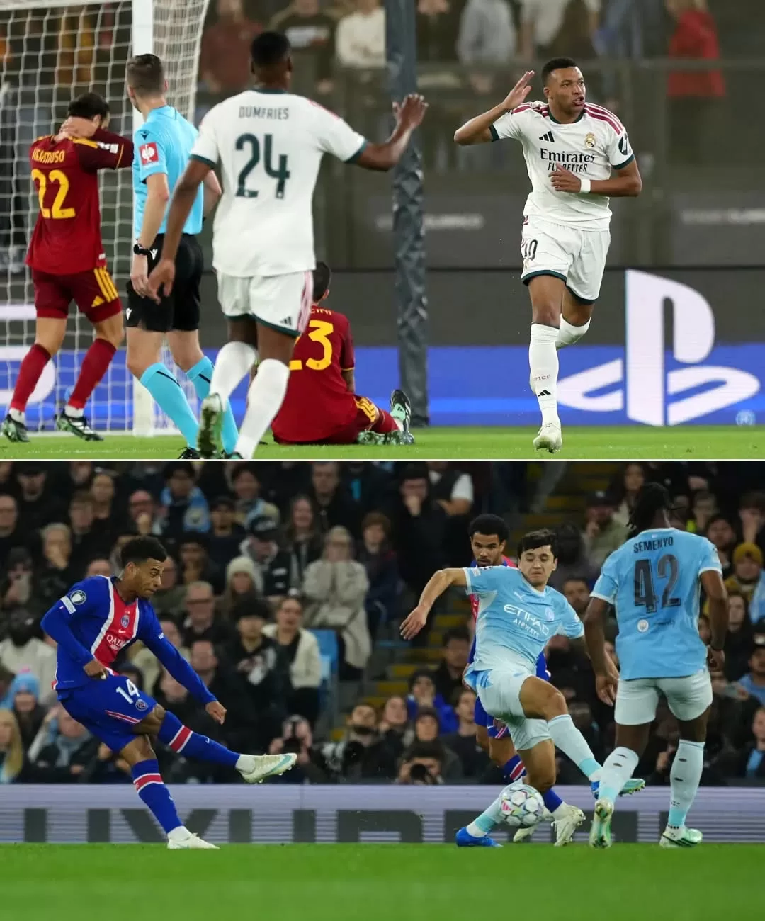 Ligue des champions : le Real Madrid renverse la Roma dans un match fou, le PSG fait tomber Manchester City