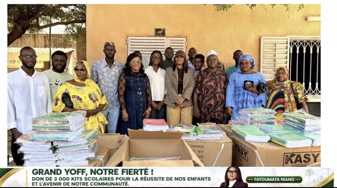 Grand Yoff : Fatoumata Niang remet 3 000 kits scolaires aux élèves des écoles 2A et 2B