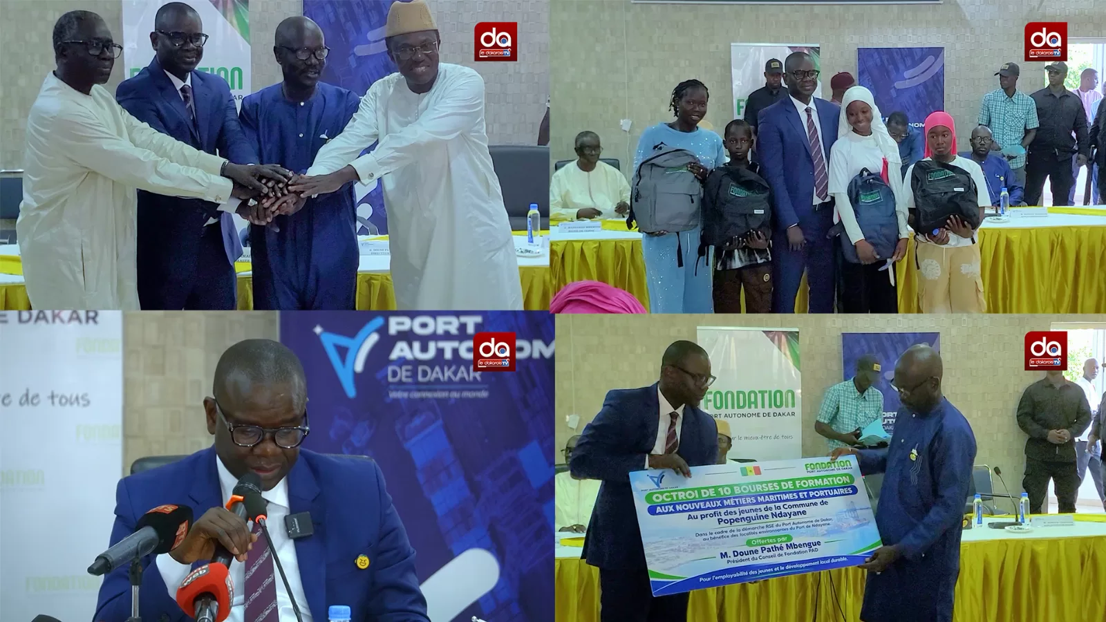 Le Port autonome de Dakar remet 3 500 kits scolaires et 30 bourses de formation à des jeunes de trois communes