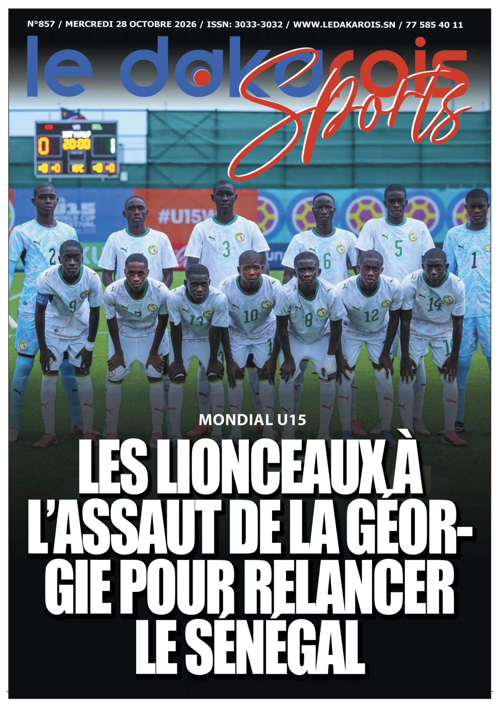 Le Dakarois Sports N°857 – 28/10/2026