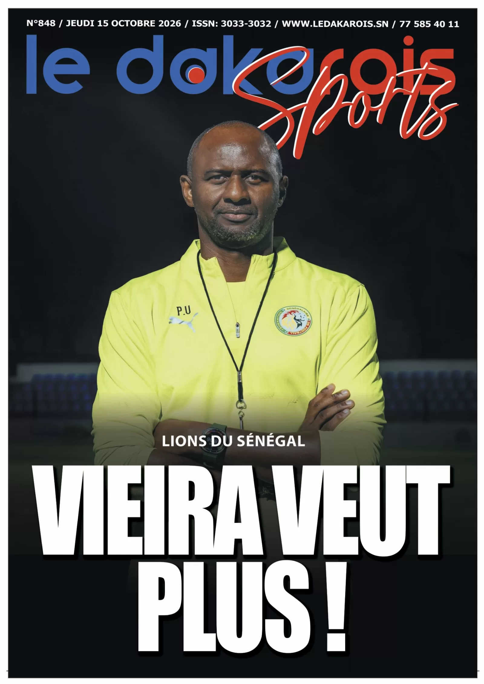 Le Dakarois Sports N°848 – 15/10/2026