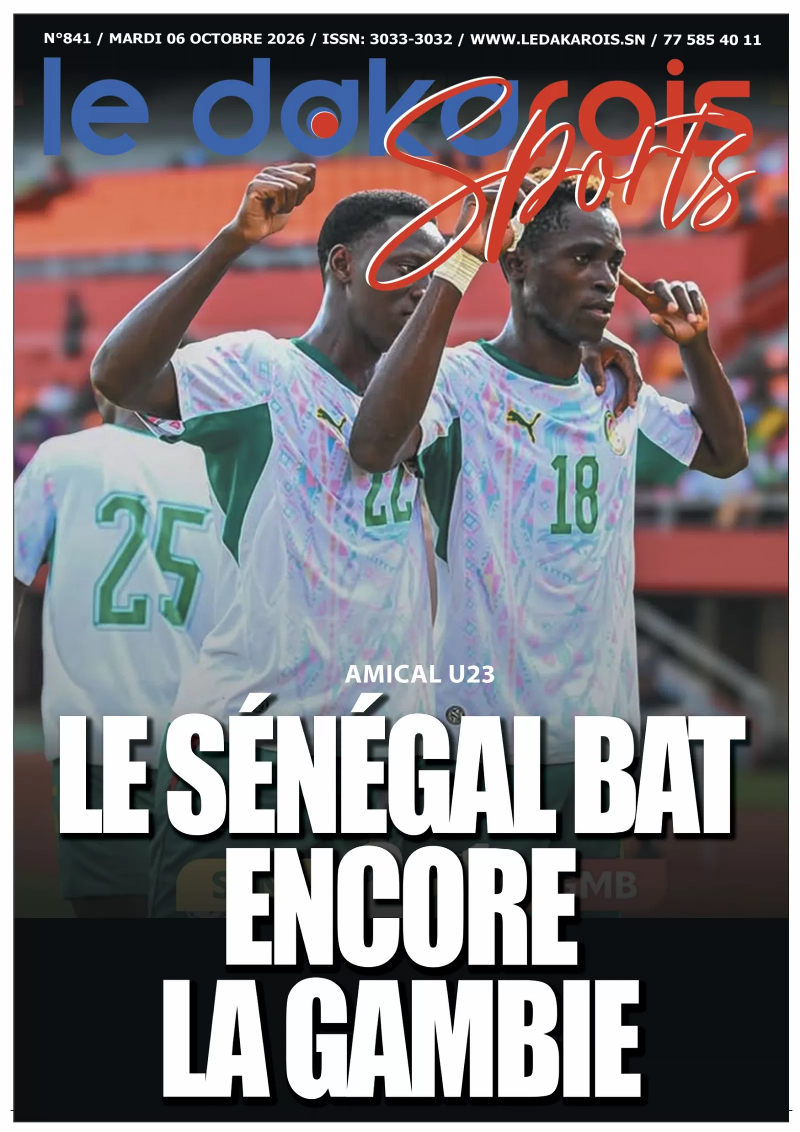 Le Dakarois Sports N°841 – 06/10/2026