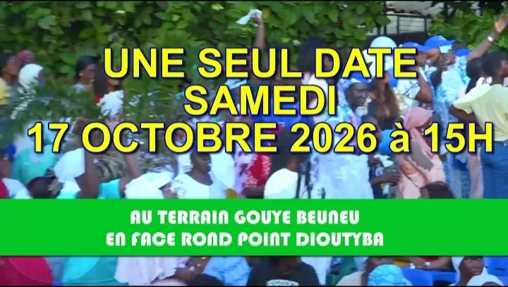 Une seul date le 17 Octobre pour le lancement officiel du grand mouvement pour Rufisque....